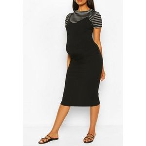 🌻 Boohoo Maternity 2 in 1 Bodycon Dress